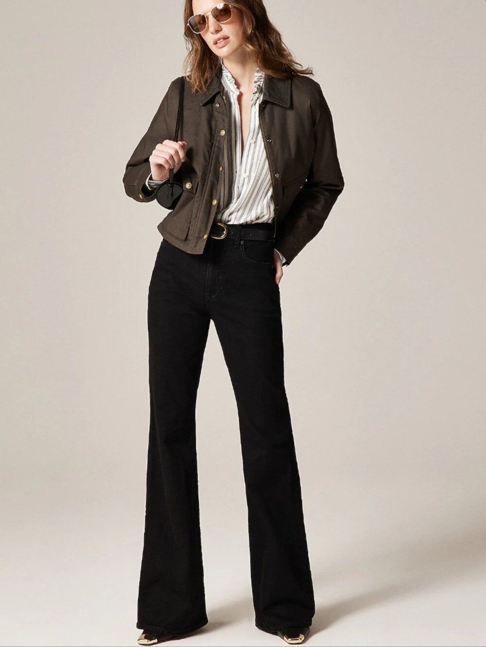 J Crew Vintage flare jean CN352 Size 29 Black